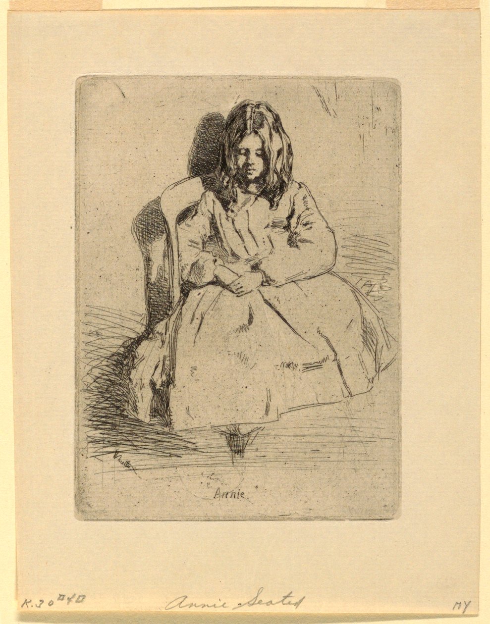 Annie, sittende av James Abbott McNeill Whistler