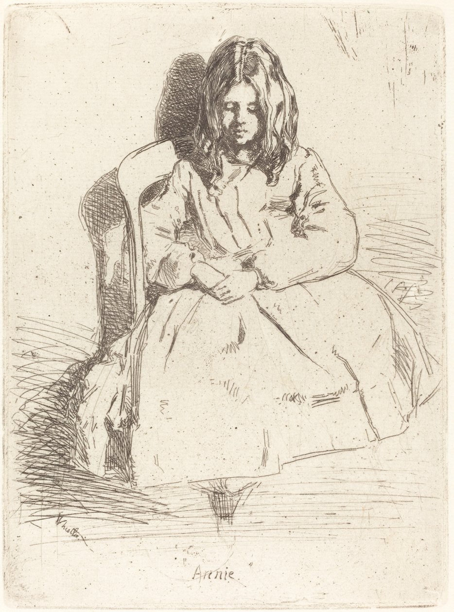 Annie Sittende av James Abbott McNeill Whistler