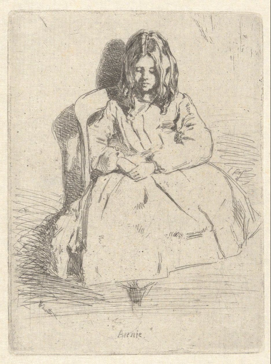 Annie, sittende av James Abbott McNeill Whistler