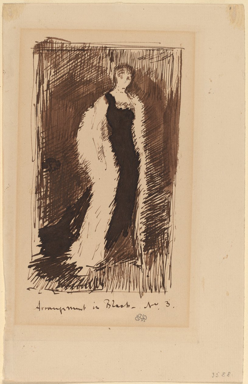 Arrangement i svart - nr.3 av James Abbott McNeill Whistler