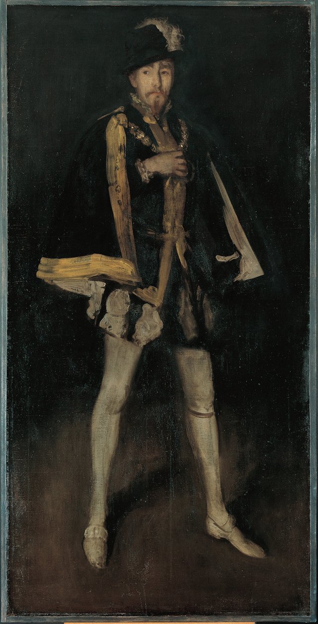 Arrangement i svart, nr. 3: Sir Henry Irving som Filip II av Spania av James McNeill Whistler