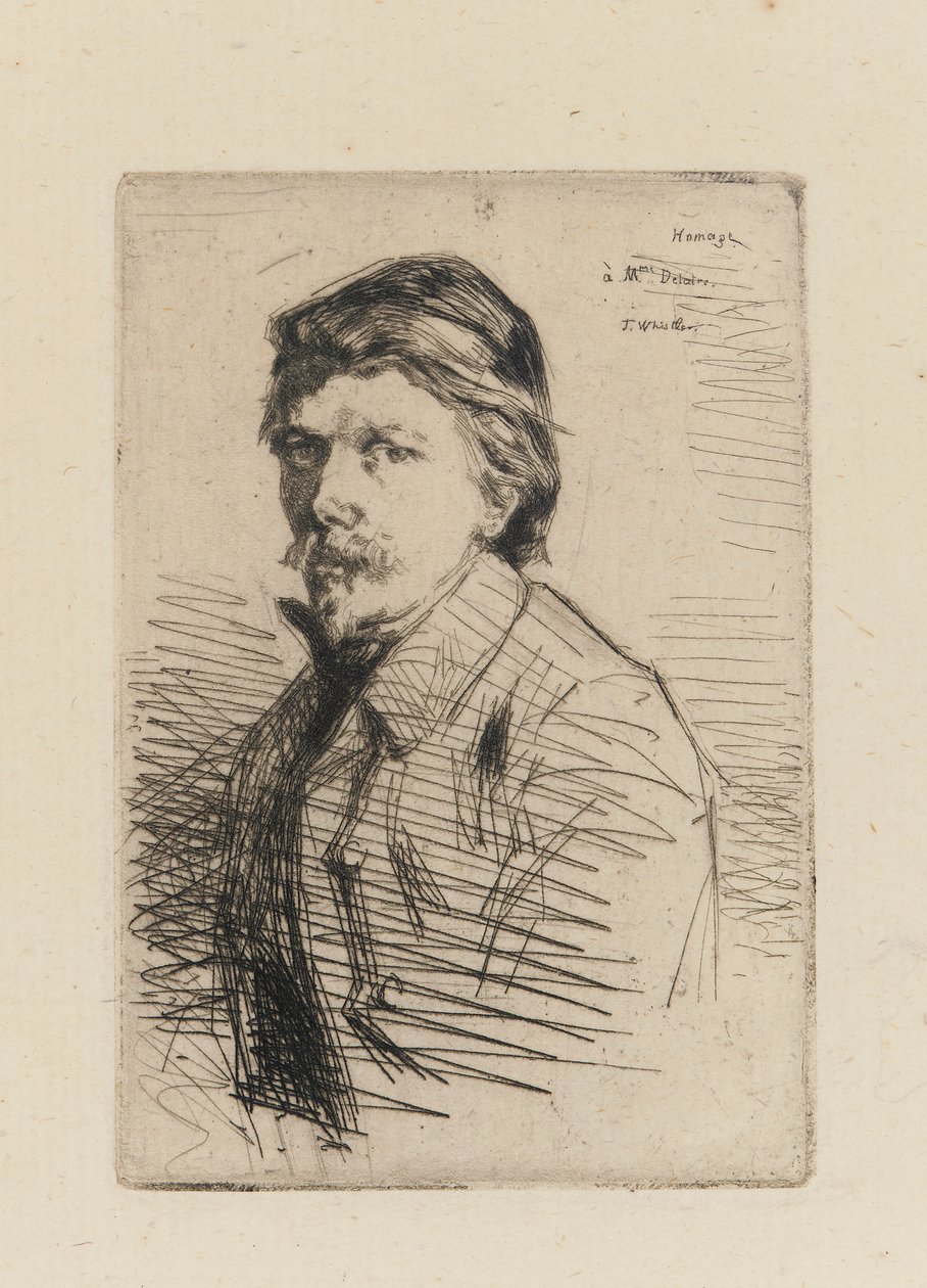 Auguste Delatre av James Abbott McNeill Whistler