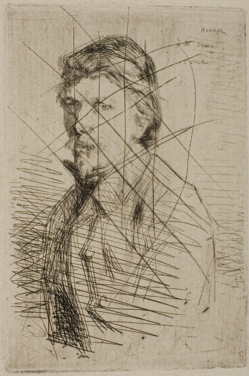 Auguste Delâtre, skriver av James Abbott McNeill Whistler