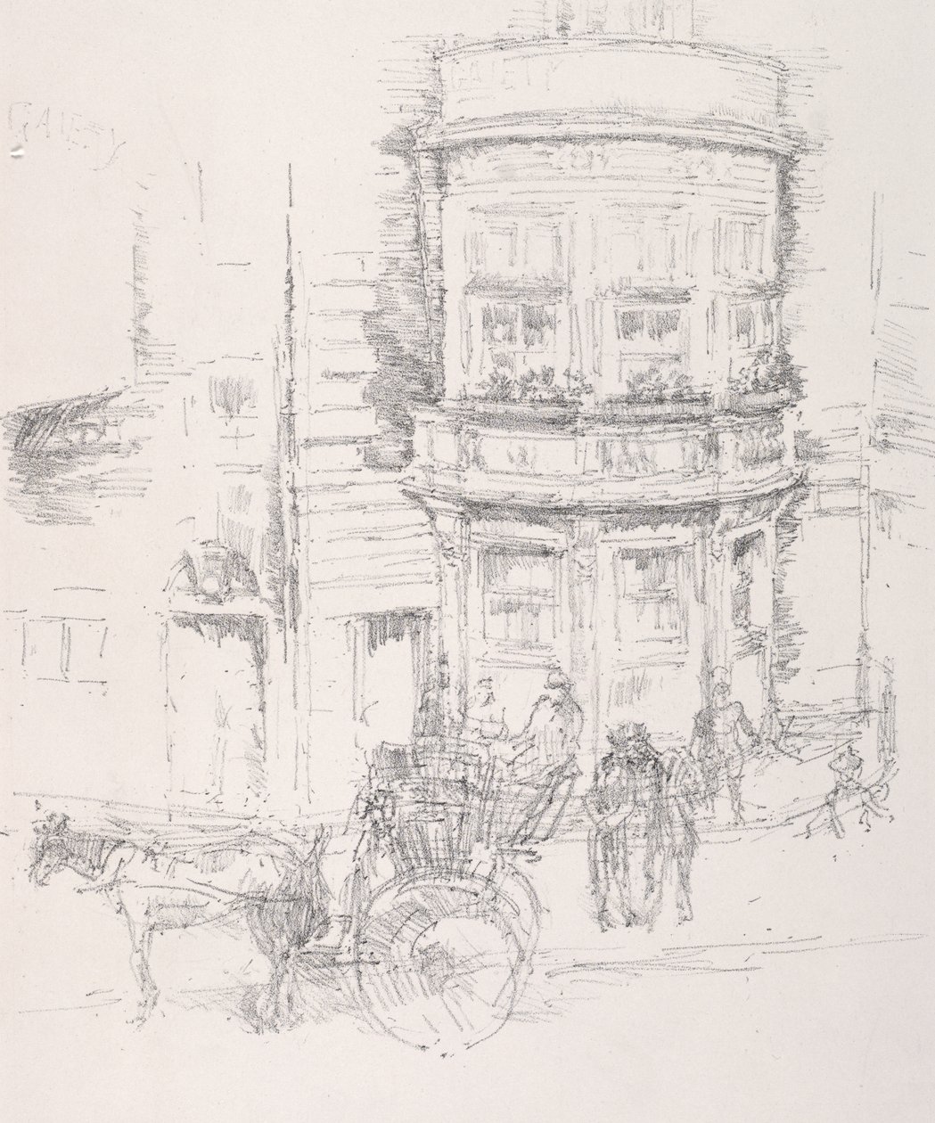 Baksiden av Gaiety Theatre av James McNeill Whistler