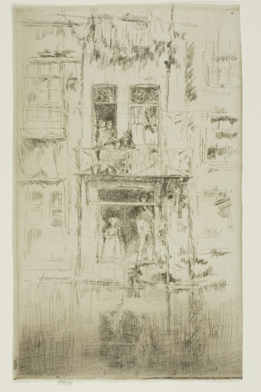 Balkong, Amsterdam av James Abbott McNeill Whistler