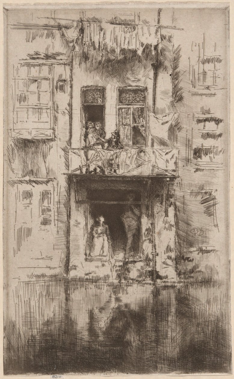 Balkong, Amsterdam av James Abbott McNeill Whistler