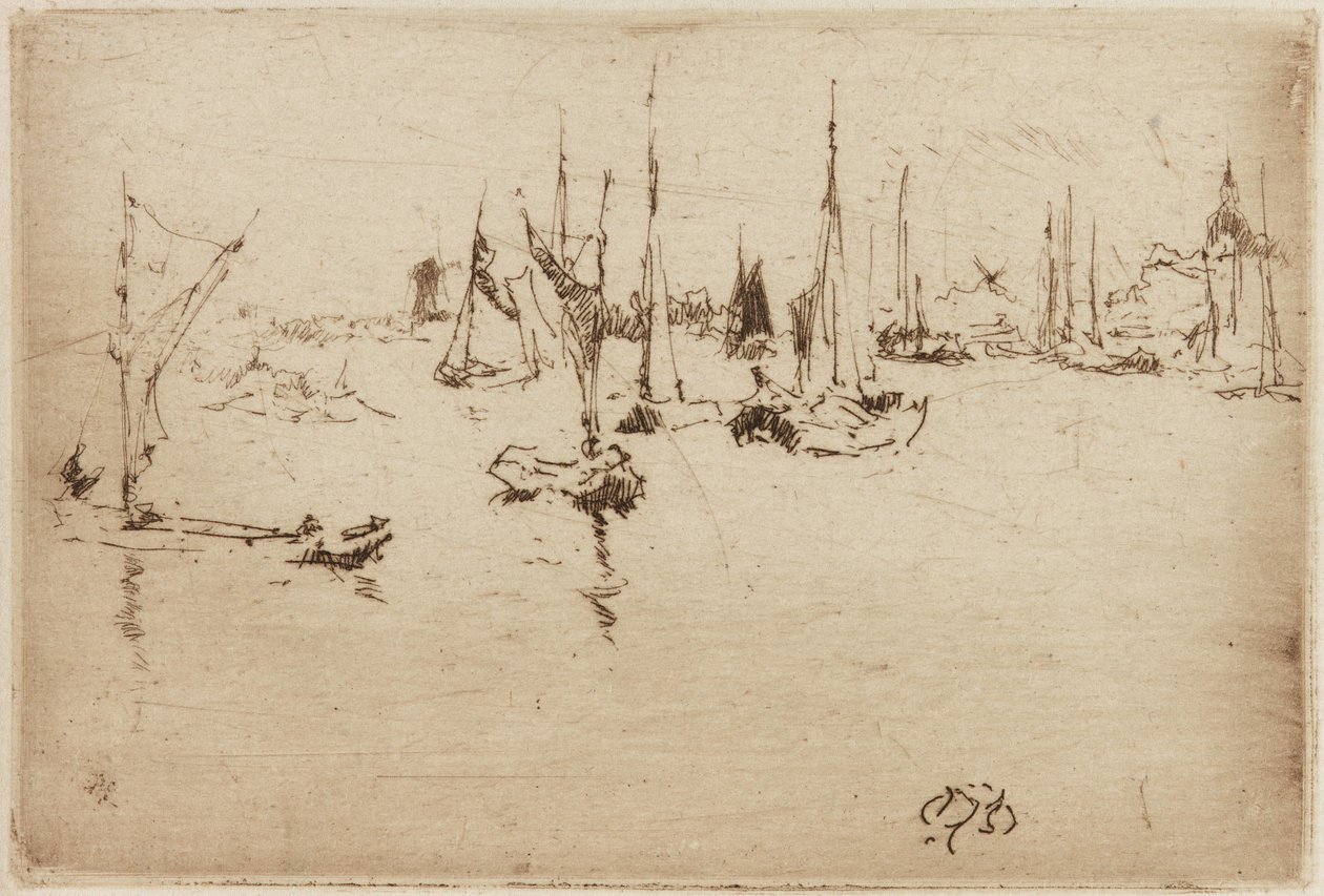 Lektere, Dordrecht av James Abbott McNeill Whistler