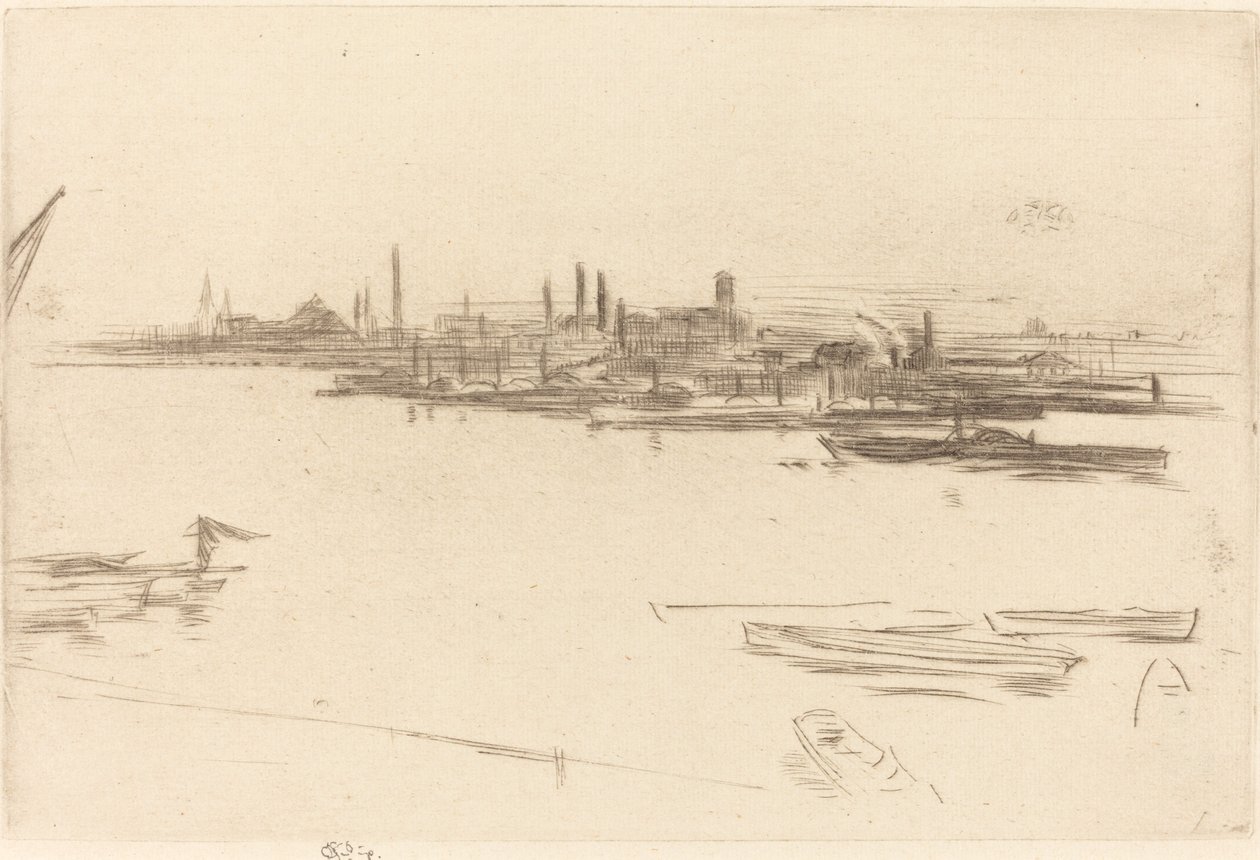 Battersea: Dawn av James Abbott McNeill Whistler