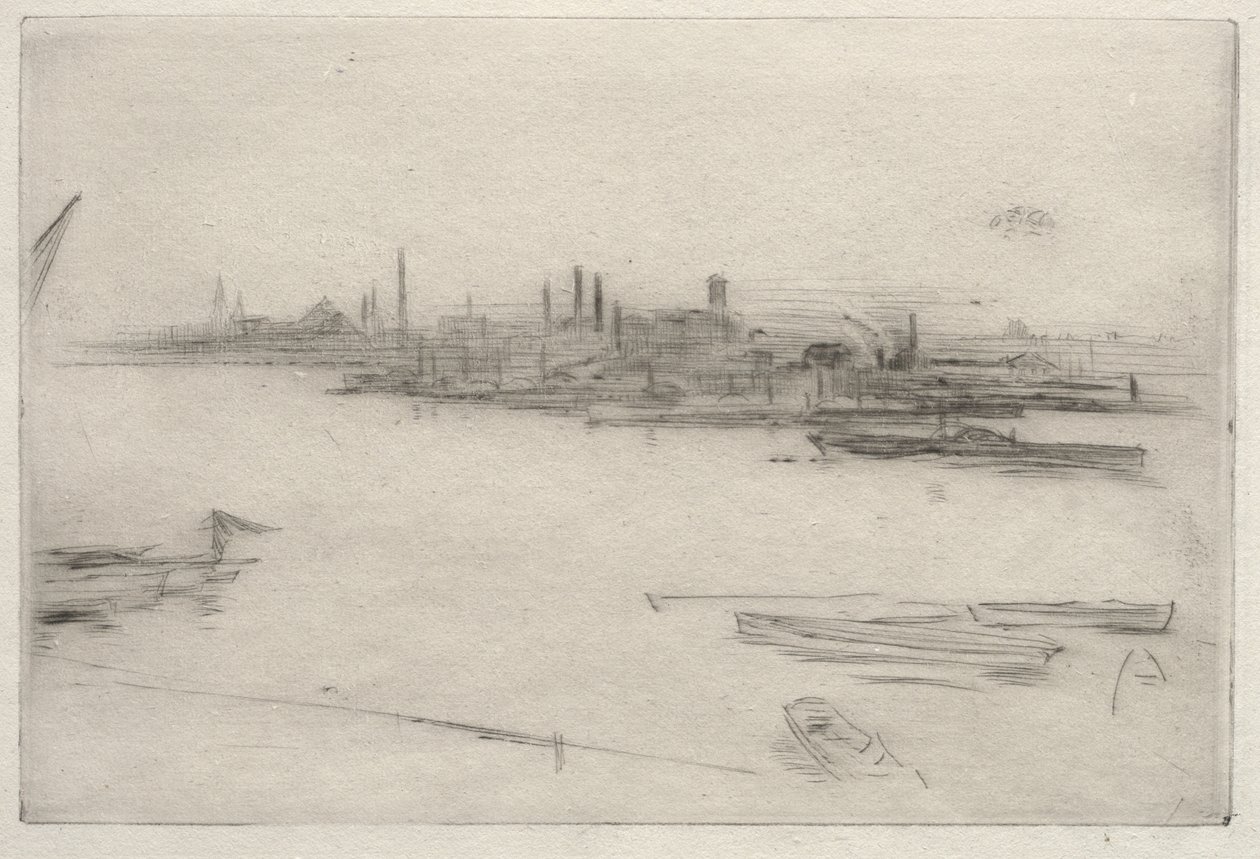 Battersea:  Daggry av James McNeill Whistler