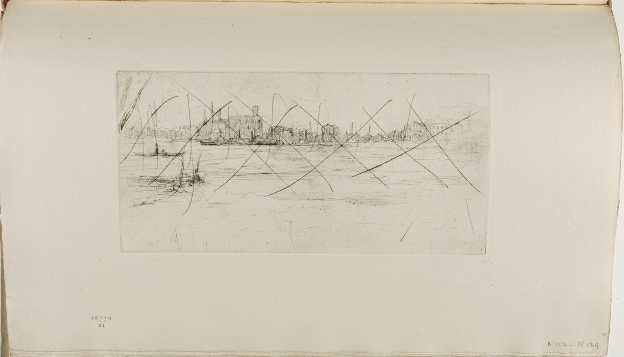Battersea: Tidlig morgen av James Abbott McNeill Whistler