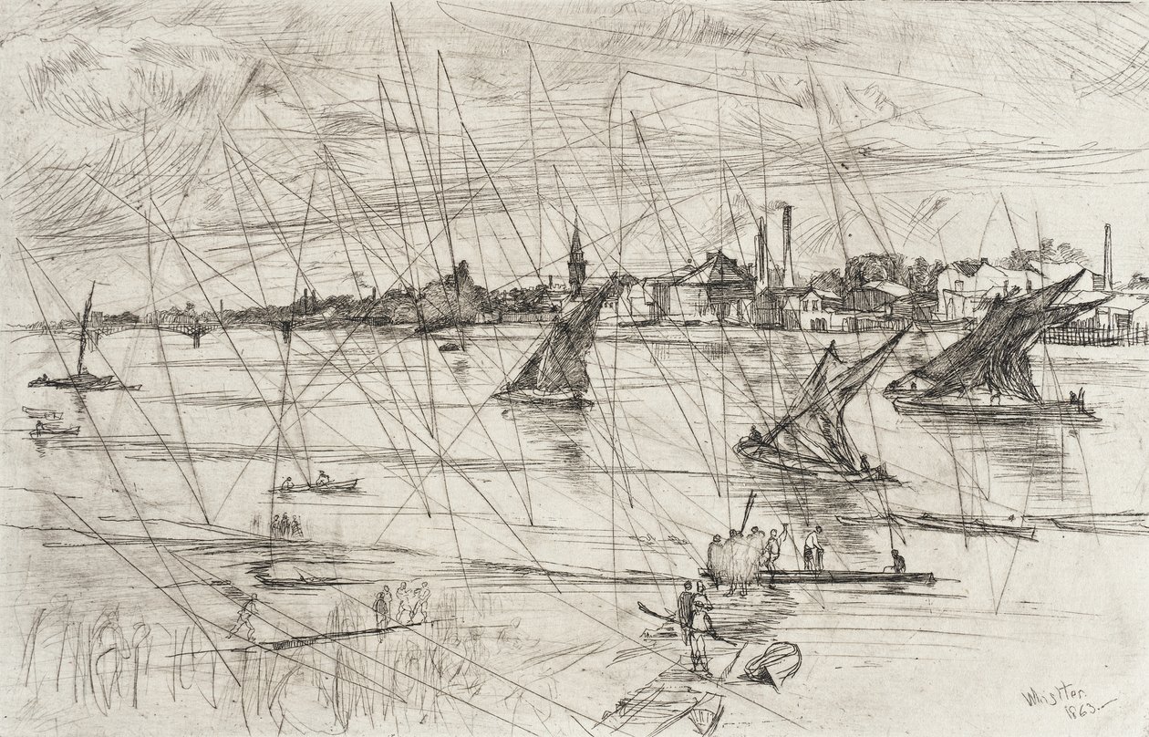 Battersea Reach av James McNeill Whistler
