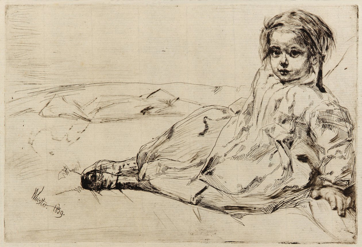 Bibi Valentin av James Abbott McNeill Whistler