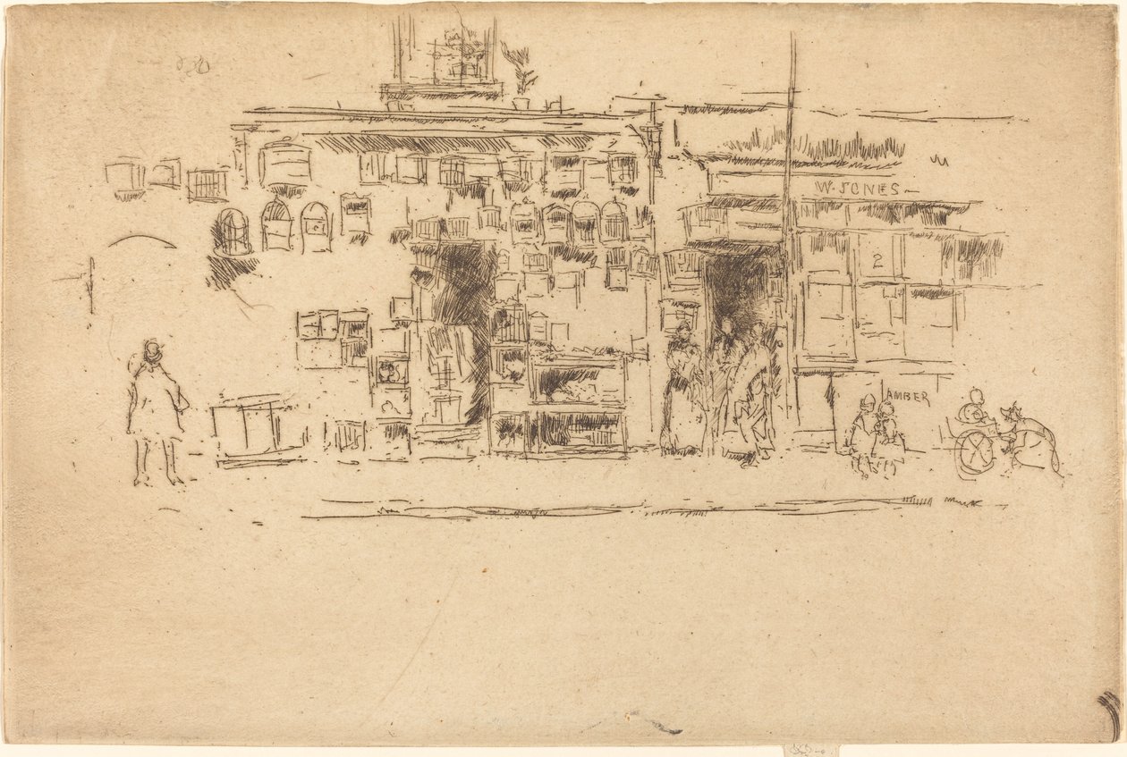 Bird-Cages Chelsea av James Abbott McNeill Whistler