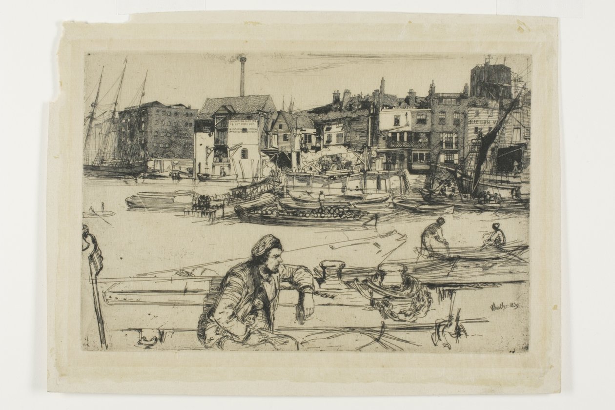 Black Lion Wharf av James Abbott McNeill Whistler