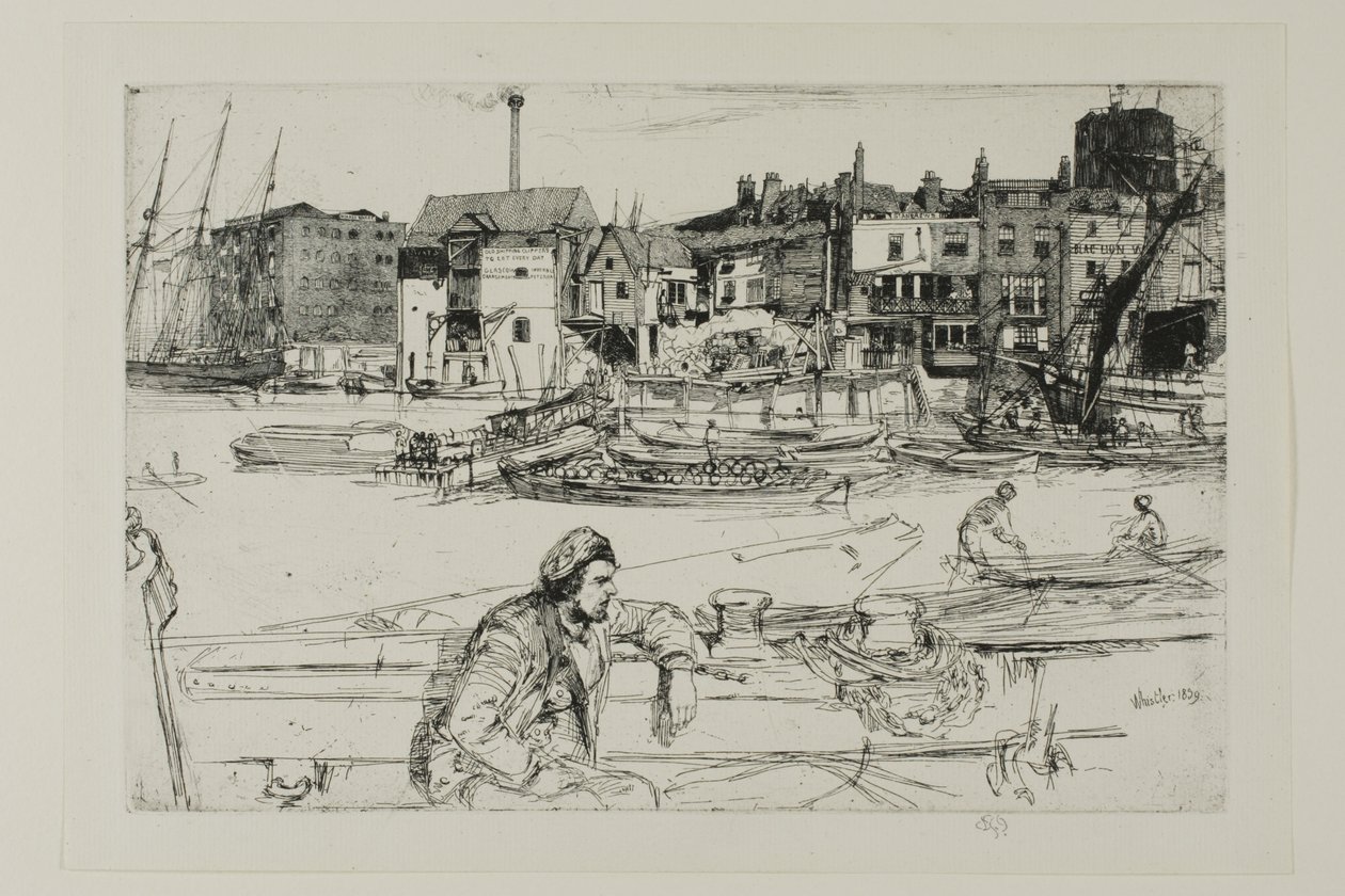 Black Lion Wharf av James Abbott McNeill Whistler