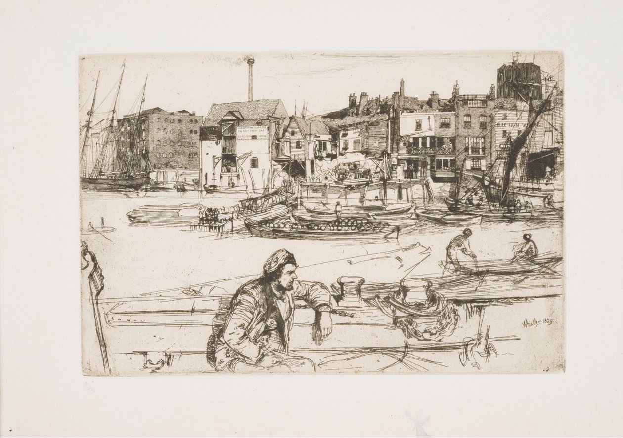 Black Lion-kaien av James McNeill Whistler