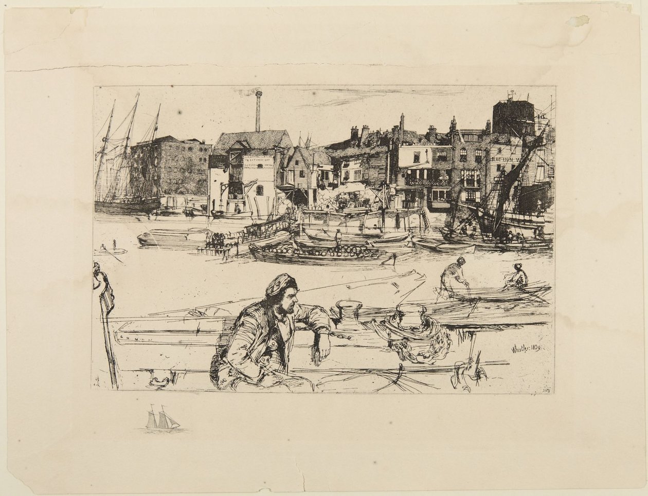 Svarte Løves kai av James McNeill Whistler