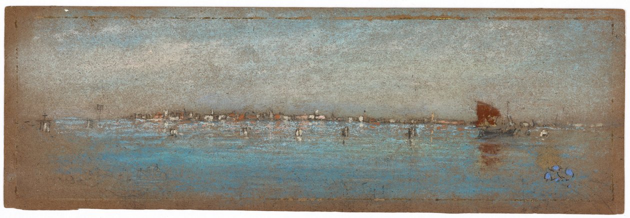 Blått og sølv – øyene, Venezia av James Abbott McNeill Whistler