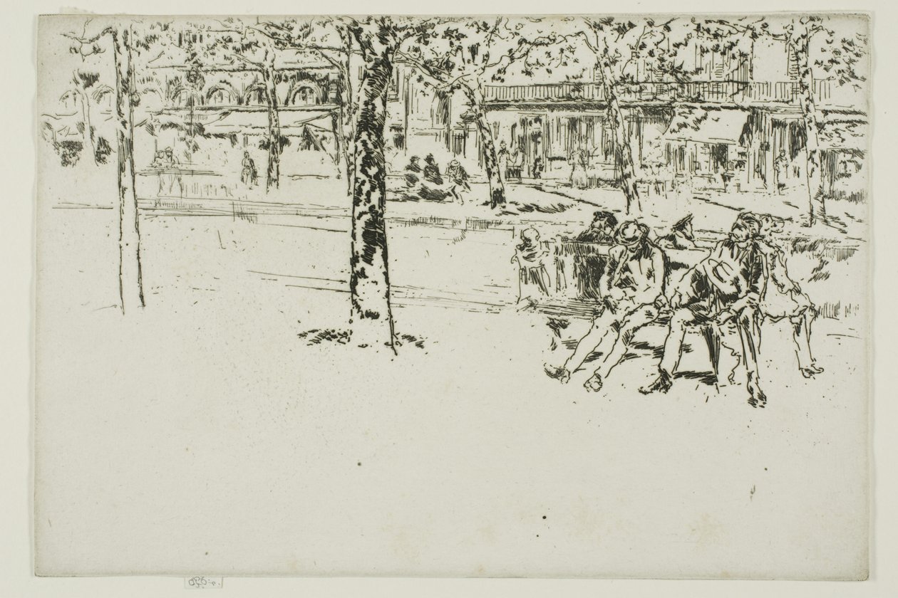 Boulevard Poissonière, Paris av James McNeill Whistler