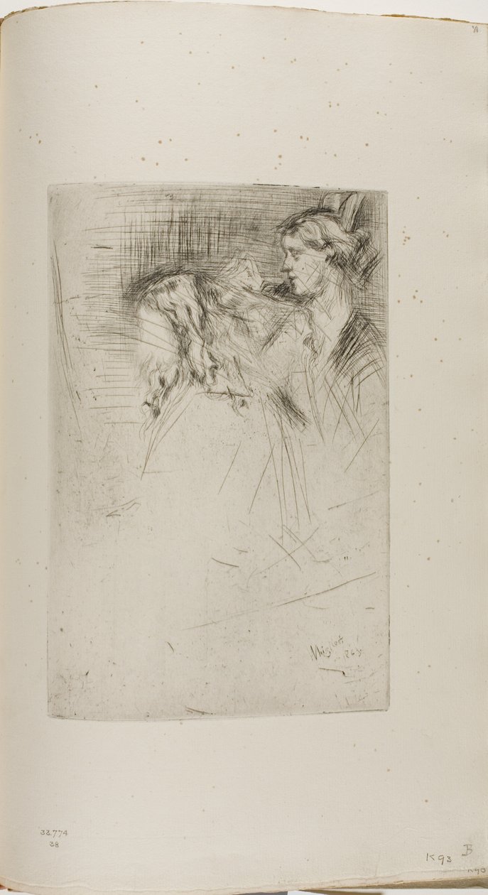 Børsting av håret av James Abbott McNeill Whistler