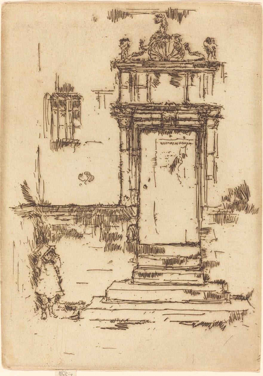 Kapelldøråpning, Montresor av James Abbott McNeill Whistler