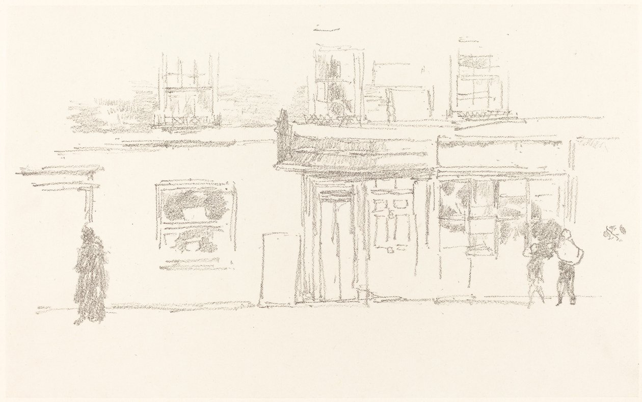 Chelsea butikker av James Abbott McNeill Whistler