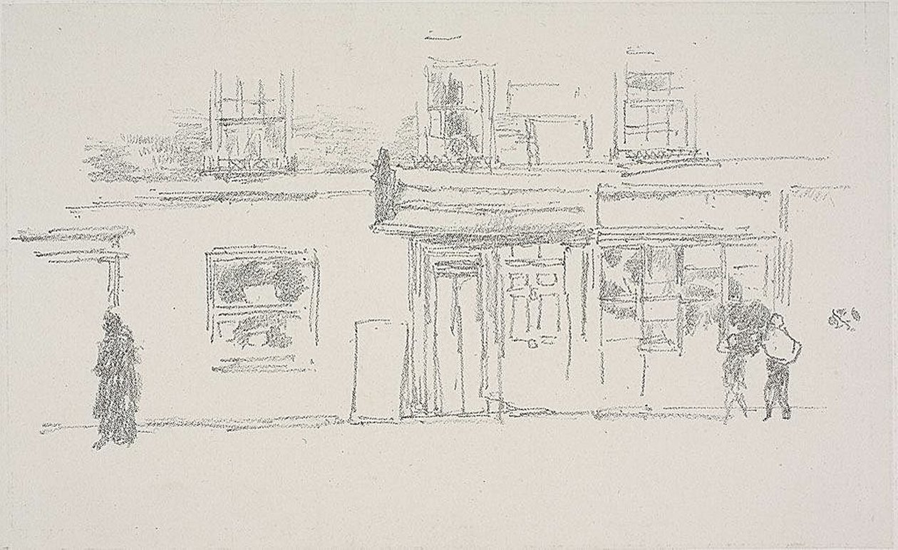 Chelsea butikker av James Abbott McNeill Whistler