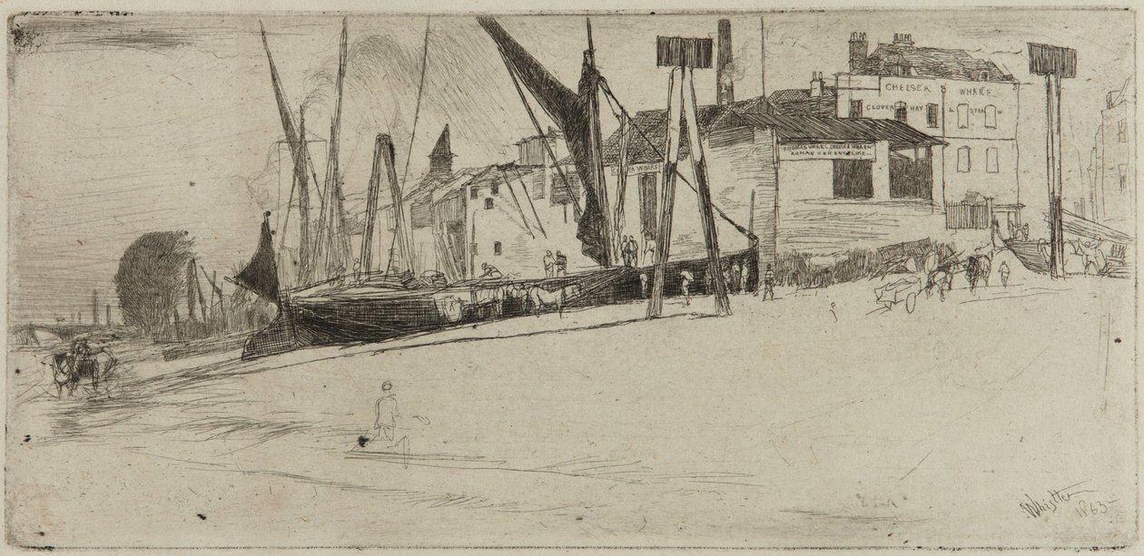 Chelsea Wharf av James Abbott McNeill Whistler