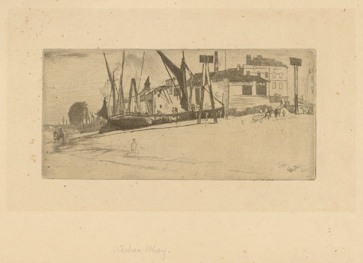 Chelsea Wharf av James Abbott McNeill Whistler