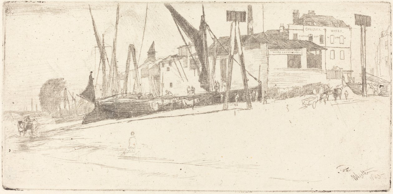 Chelsea Wharf av James Abbott McNeill Whistler