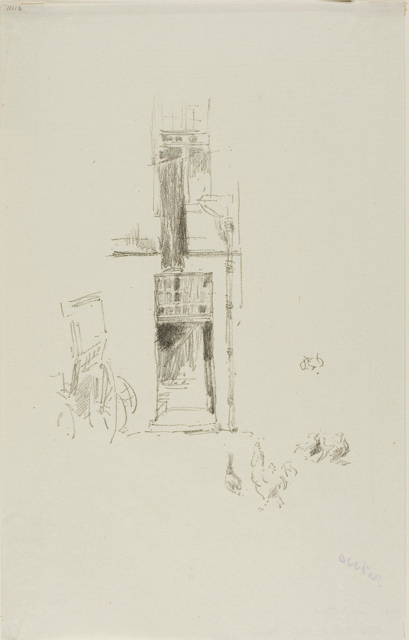 Haner og høner, Hôtel Colbert av James McNeill Whistler