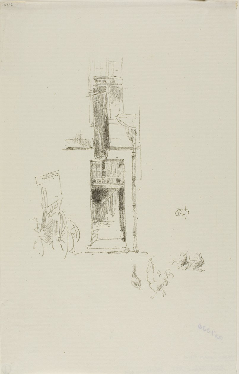 Haner og høner, Hôtel Colbert av James Abbott McNeill Whistler