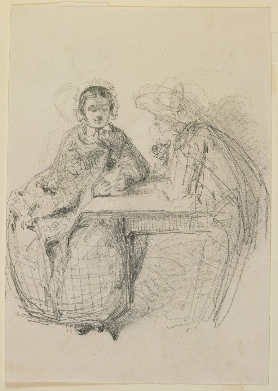 Par sitter ved et bord av James Abbott McNeill Whistler