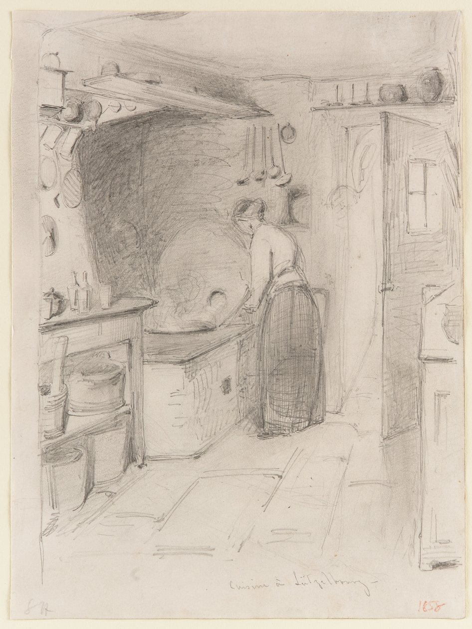 Kjøkken i Lutzelbourg av James Abbott McNeill Whistler