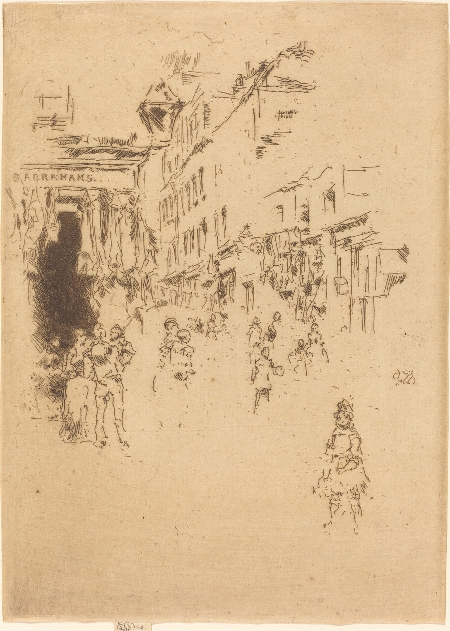 Cutler Street, Hounsditch av James Abbott McNeill Whistler