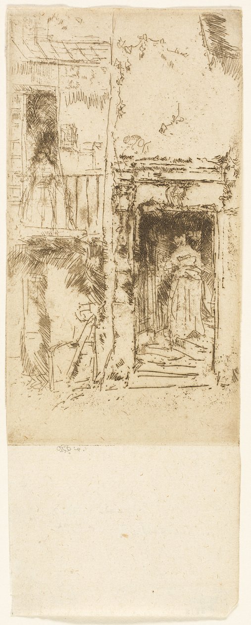 Døråpning, Stall - Loches av James Abbott McNeill Whistler