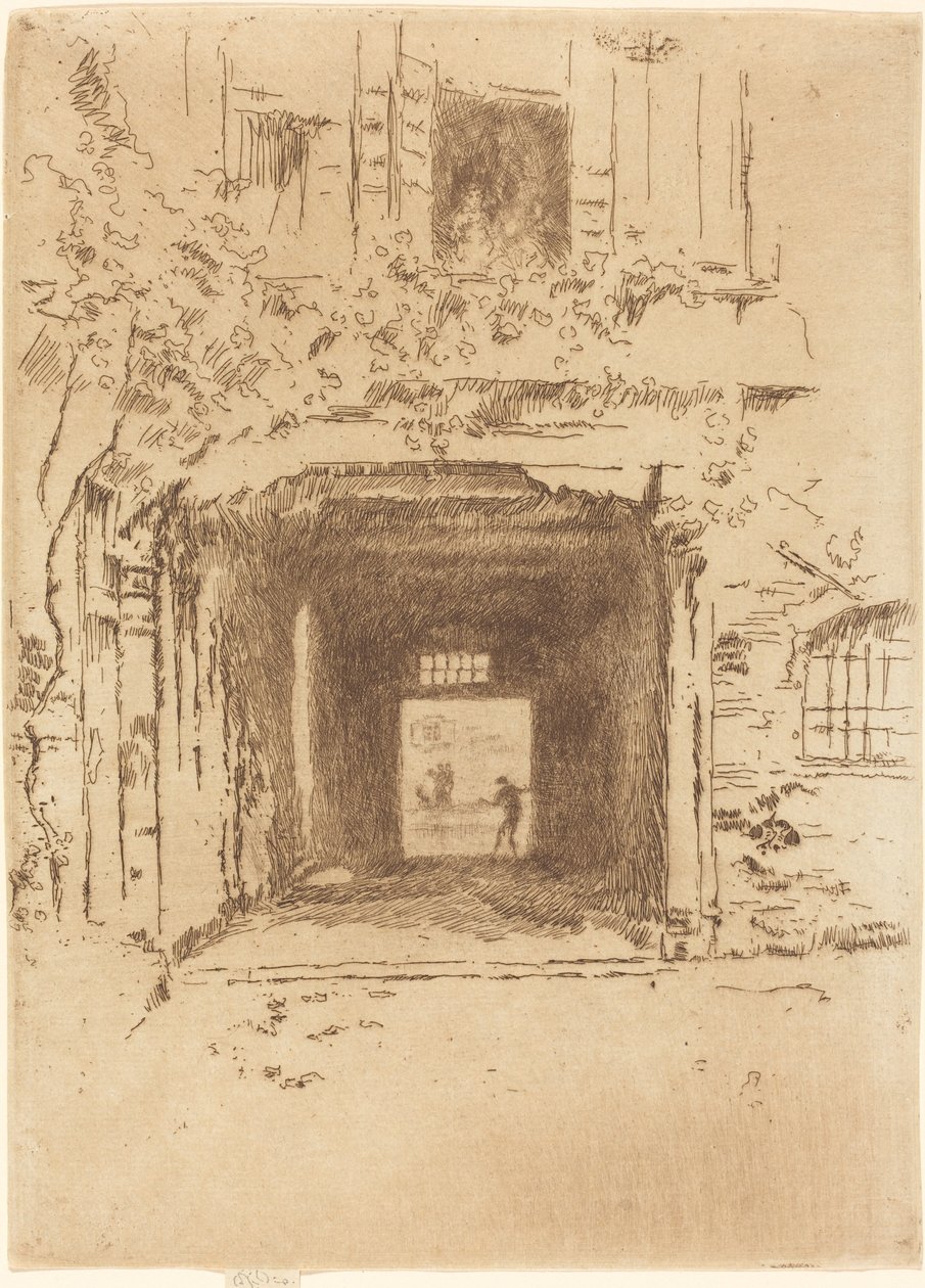 Døråpning og Vine av James Abbott McNeill Whistler