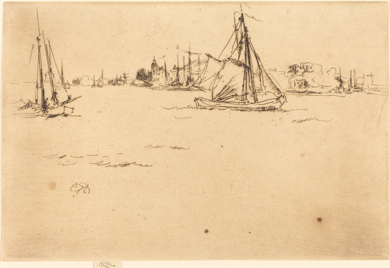 Dordrecht av James Abbott McNeill Whistler