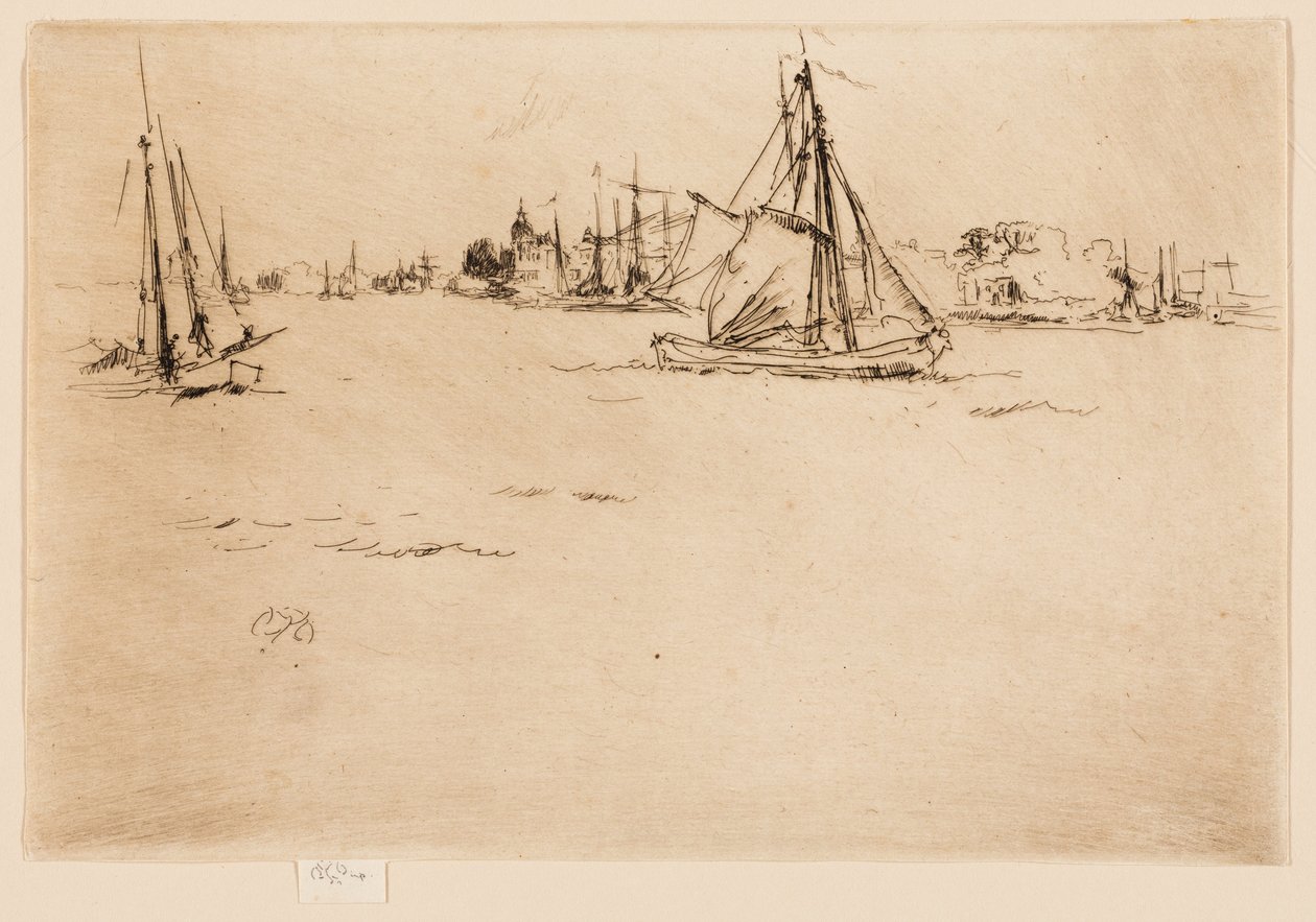 Dordrecht av James Abbott McNeill Whistler