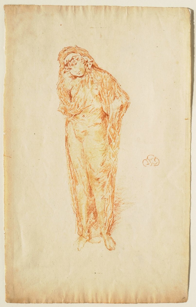 Drapert stående figur av James McNeill Whistler