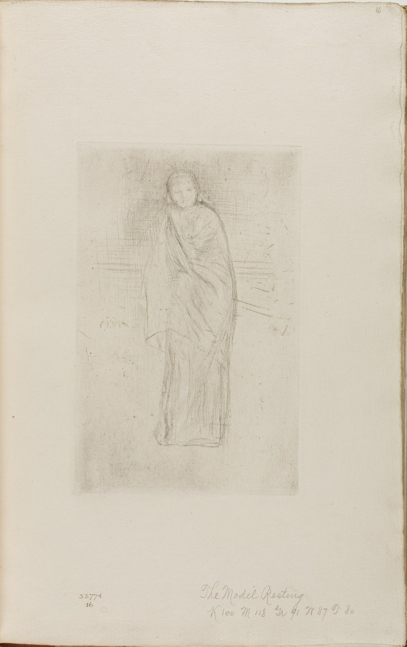 Drapert modell av James Abbott McNeill Whistler