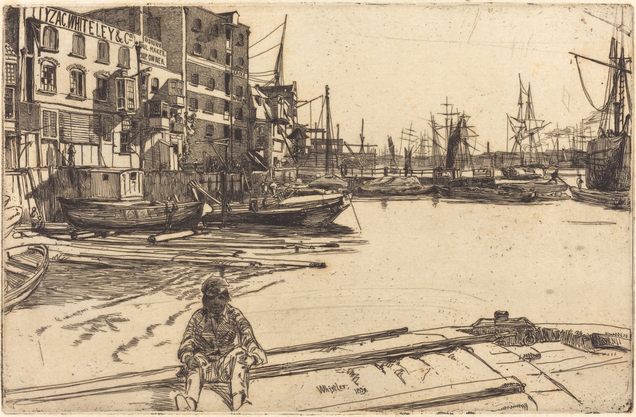 Eagle Wharf av James Abbott McNeill Whistler
