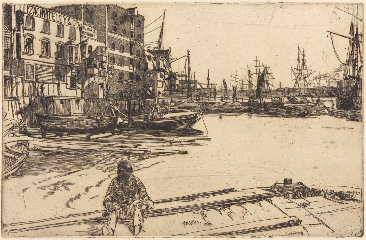 Eagle Wharf av James McNeill Whistler
