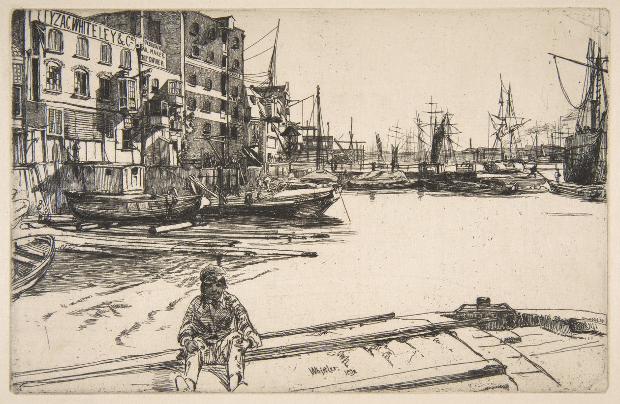 Ørnekaien av James McNeill Whistler