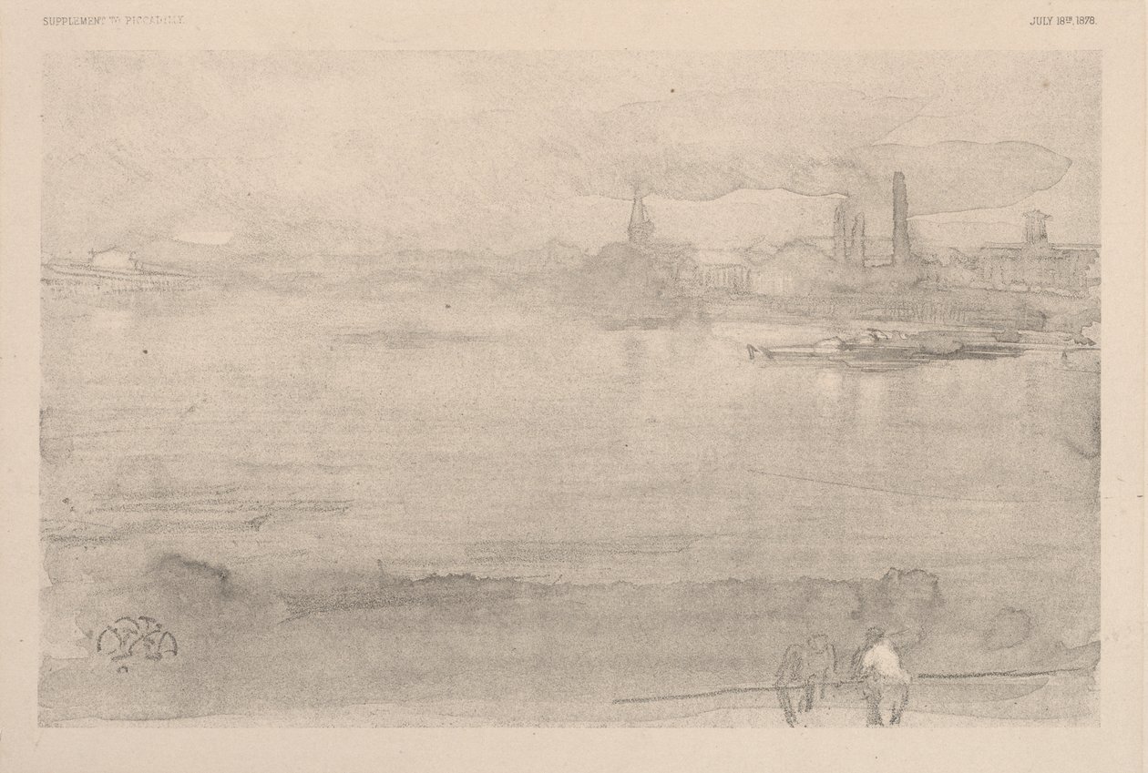 Tidlig morgen: Themsen ved Battersea av James McNeill Whistler
