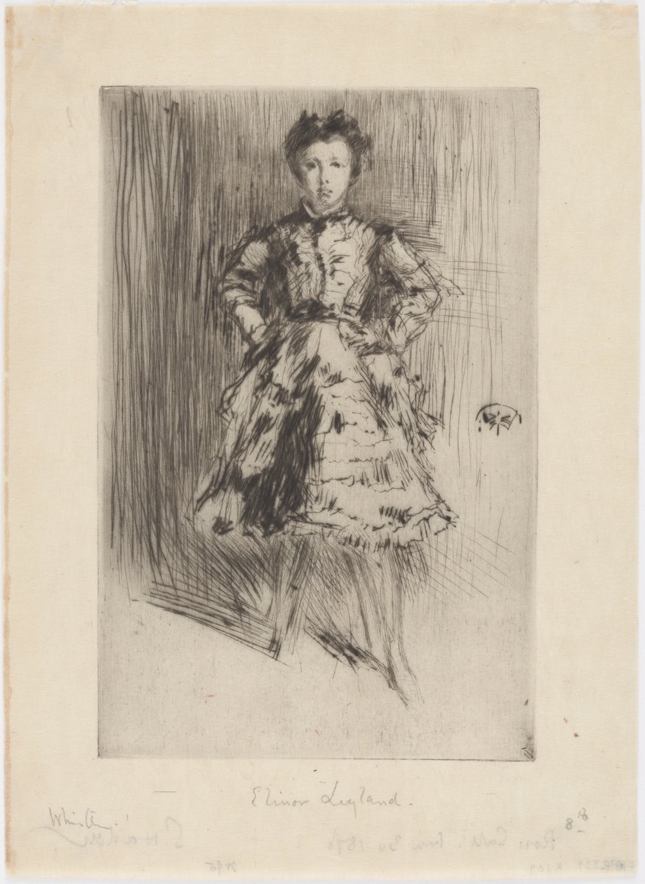 Elinor Leyland av James Abbott McNeill Whistler
