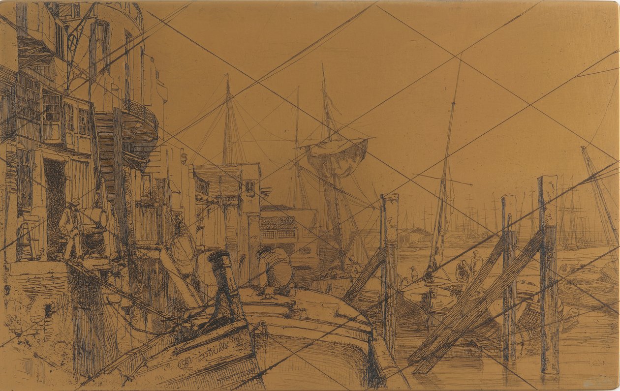 Etseplate: Kalkhus av James Abbott McNeill Whistler