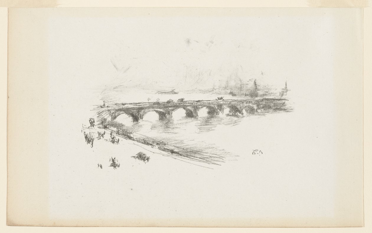 Kveld, Little Waterloo Bridge av James Abbott McNeill Whistler