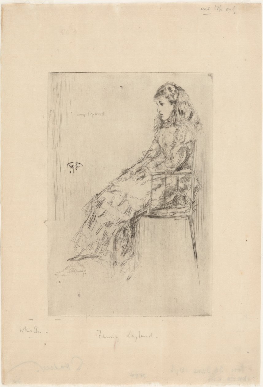 Fanny Leyland av James Abbott McNeill Whistler