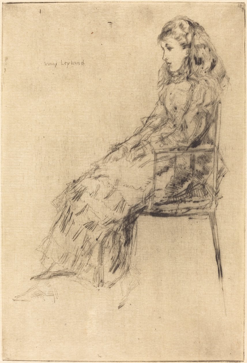 Fanny Leyland av James Abbott McNeill Whistler